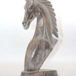 Ahşap At Büstü 40 cm