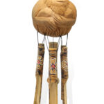 Maymunlu Bambu Rüzgar Çanı