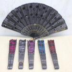 Plastik Pullu Yelpaze Siyah Renk