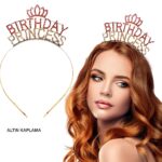 Birthday Princess Kristal Taç – Altın Kaplama