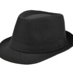 Çocuk Boy Siyah Kumaş Fötr Şapka Gösteri Şapkası Michael Jackson Şapkası 54 No