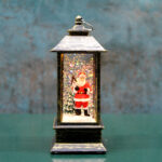 Noel Babalı Işıklı Kar Küresi