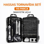 115 Parça Manyetik Uçlu Hassas Tornavida Seti
