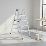 5+5 Çift Basamaklı Alüminyum Metal Merdiven