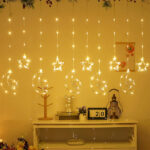 Ay Yıldız Perde Led 10 Saçaklı