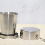 Katlanabilir Tekli Paslanmaz Çelik Shot Bardak - Model 2