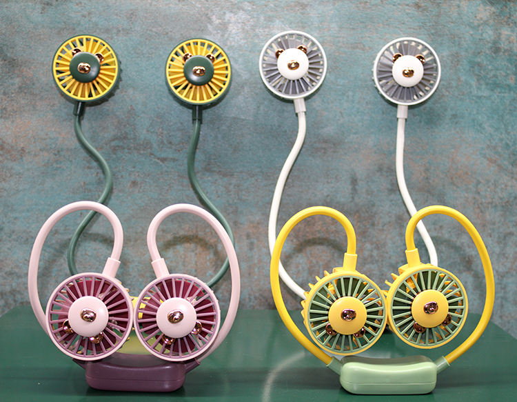 Kuromi Şarjlı Boyun Fanı Vantilatör 2 Kademeli