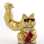 Polyester Şanslı Kedi Figürü Model 3