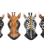 Ahşap Duvara Asmalı 20 Cm Zebra Maske