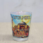 İstanbul Temalı Cam Shot Bardak - Model 2