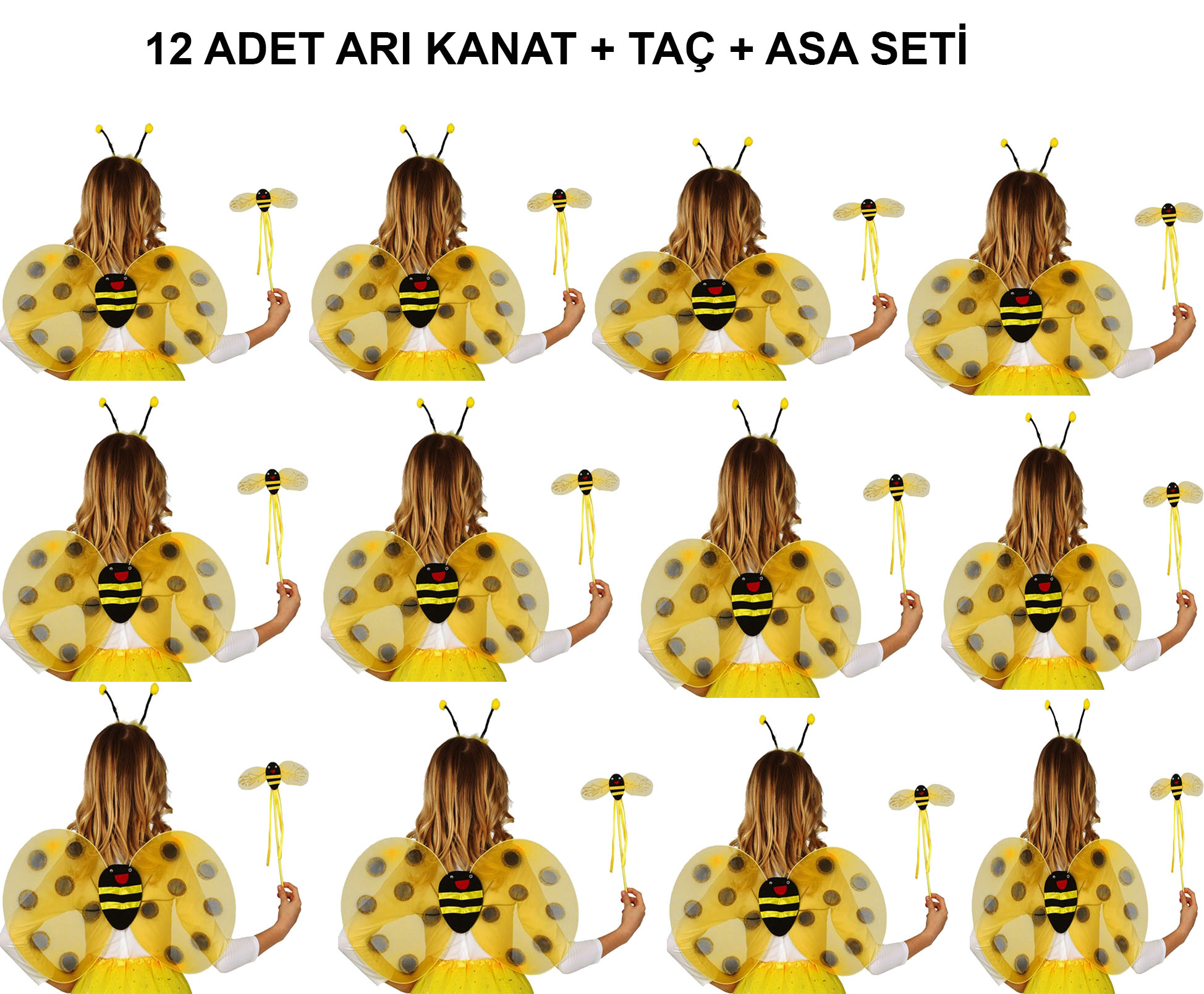 Okul Gösterileri için Arı Seti 12 Adet - Taç
