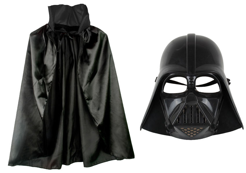 Çocuk Boy Darth Vader Maskesi ve Pelerin Seti