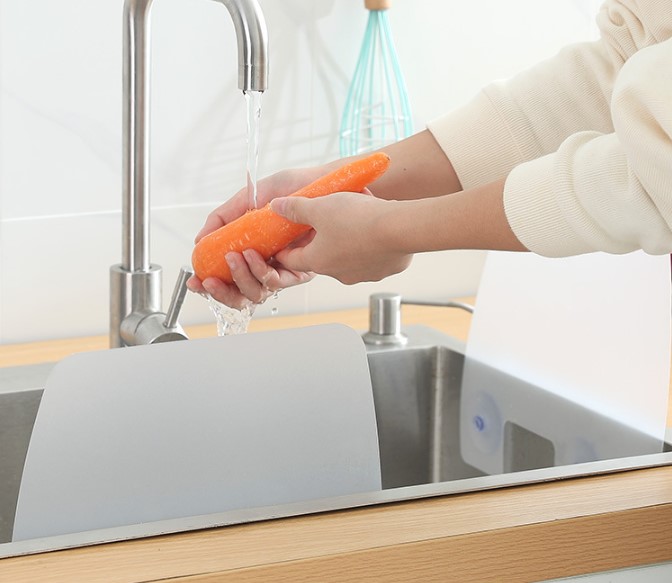Lavabo ve Ocak Sıçrama Önleyici Vantuzlu Kalkan - Görsel 2