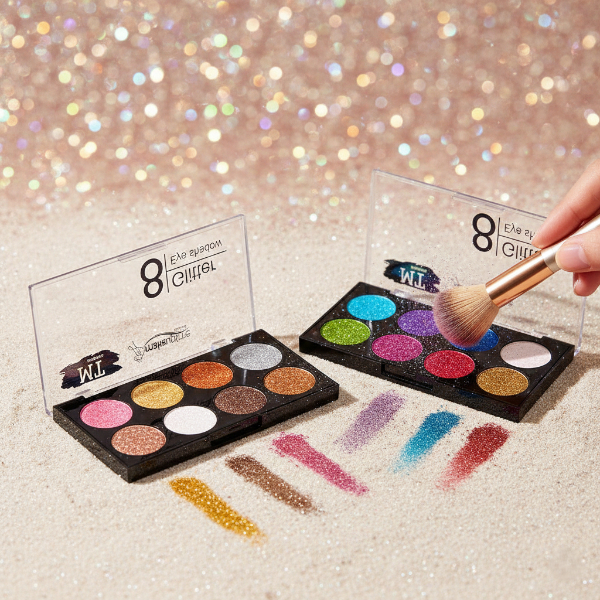8 Renk Glitter Far Paleti - 2'li Set